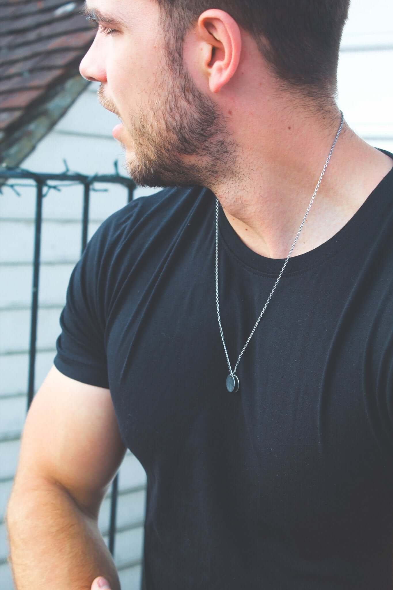 Mens Disc Chain Necklace - Jewellery Hut