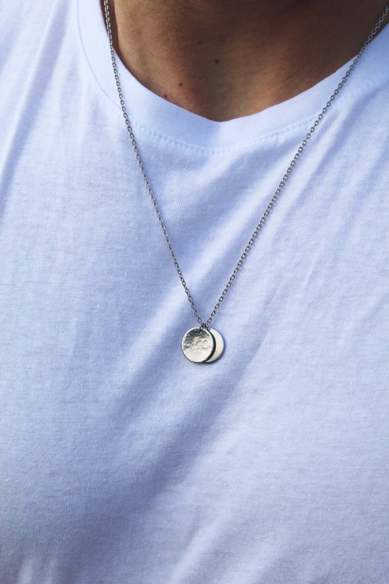Mens Disc Chain Necklace - Jewellery Hut