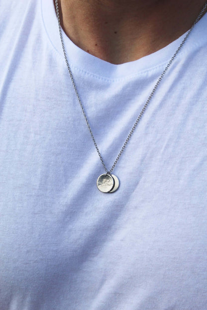 Mens Disc Chain Necklace - Jewellery Hut