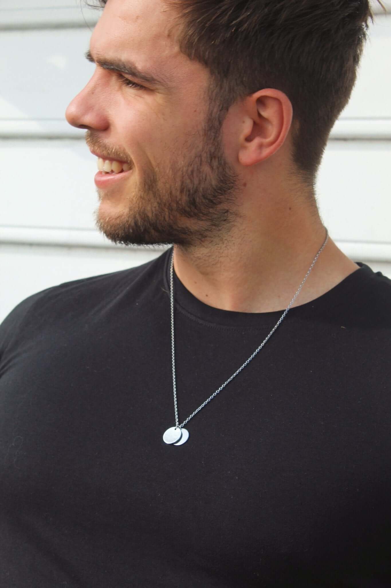 Mens Disc Chain Necklace - Jewellery Hut