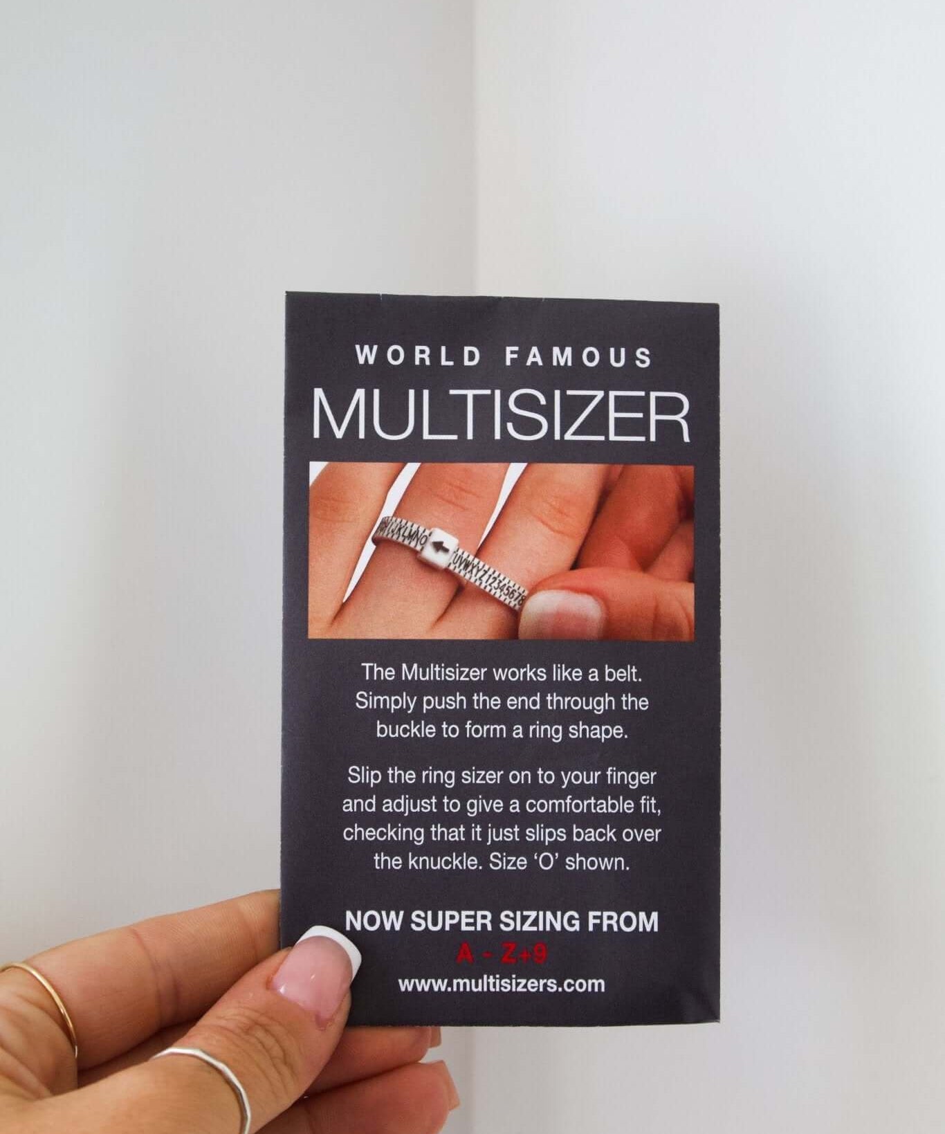 Ring Multi Sizer (UK A to Z+9) - Jewellery Hut