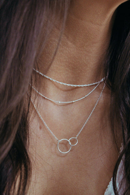 Silver Satellite Chain Necklace - Jewellery Hut