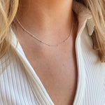 Silver Satellite Chain Necklace - Jewellery Hut