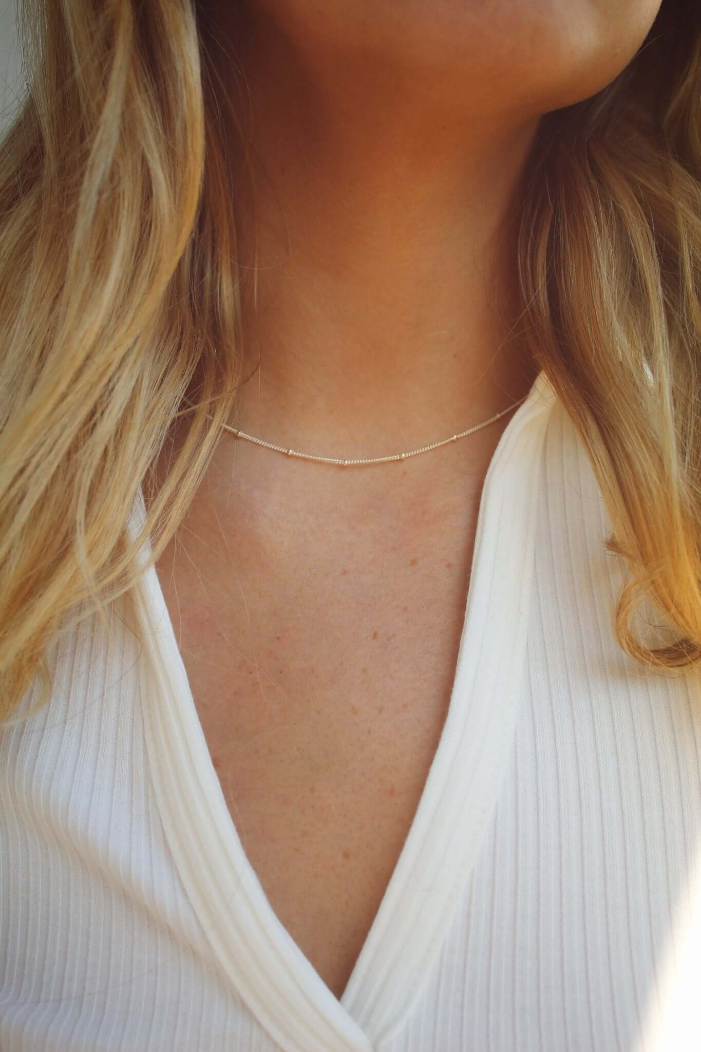 Silver Satellite Chain Necklace - Jewellery Hut