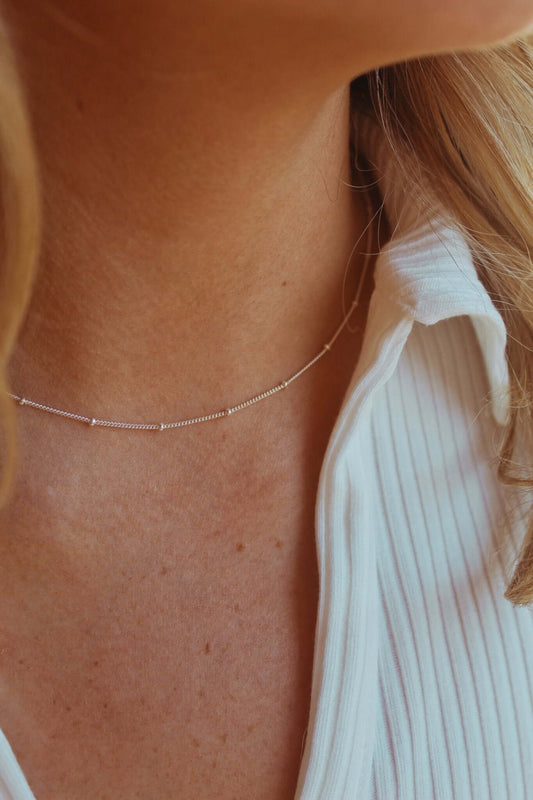 Silver Satellite Chain Necklace - Jewellery Hut