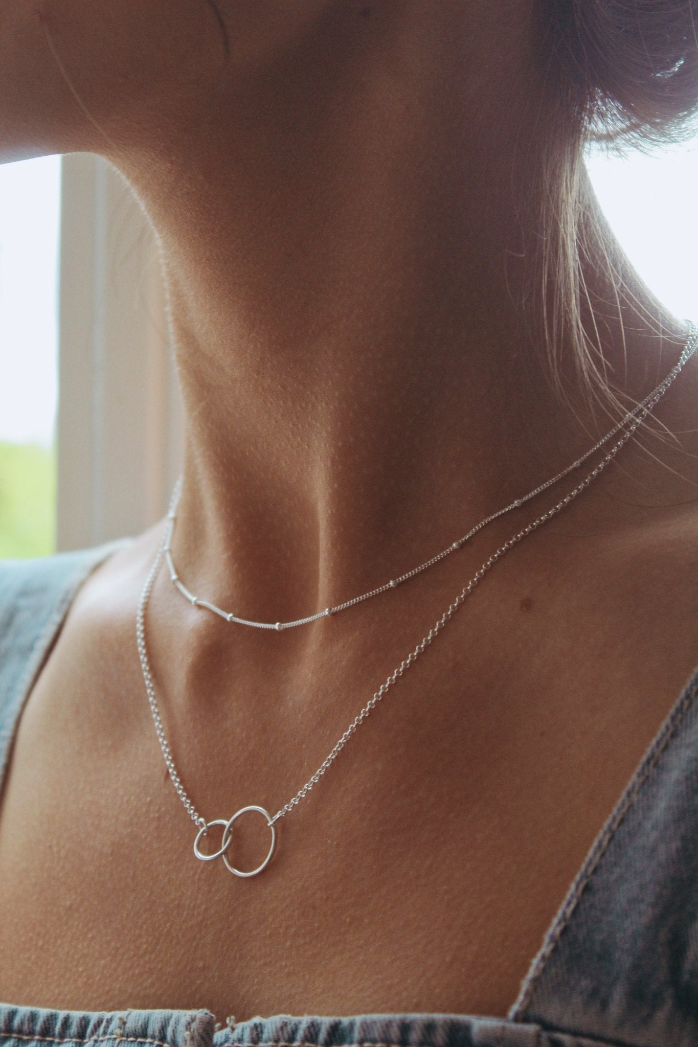 Silver Satellite Chain Necklace - Jewellery Hut