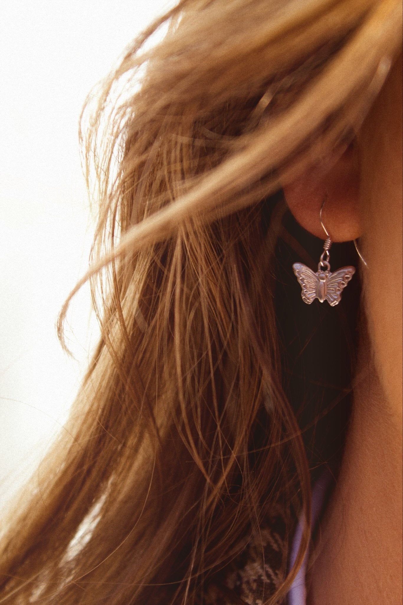 Sterling Silver Butterfly Earrings - Jewellery Hut