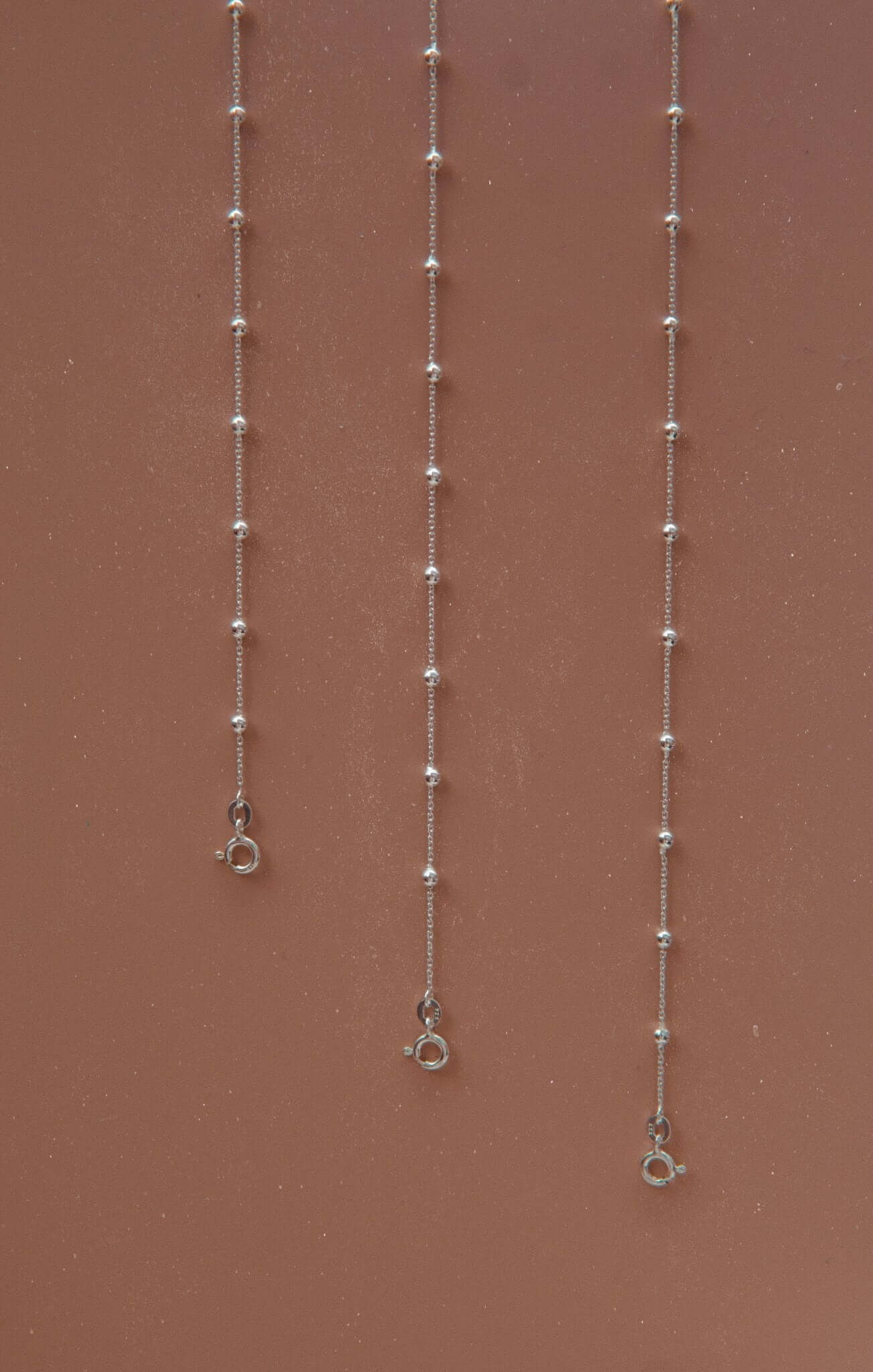 Sterling Silver Chunky Satellite Anklet - Jewellery Hut