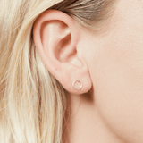 Sterling Silver Circle Stud Earrings - Jewellery Hut