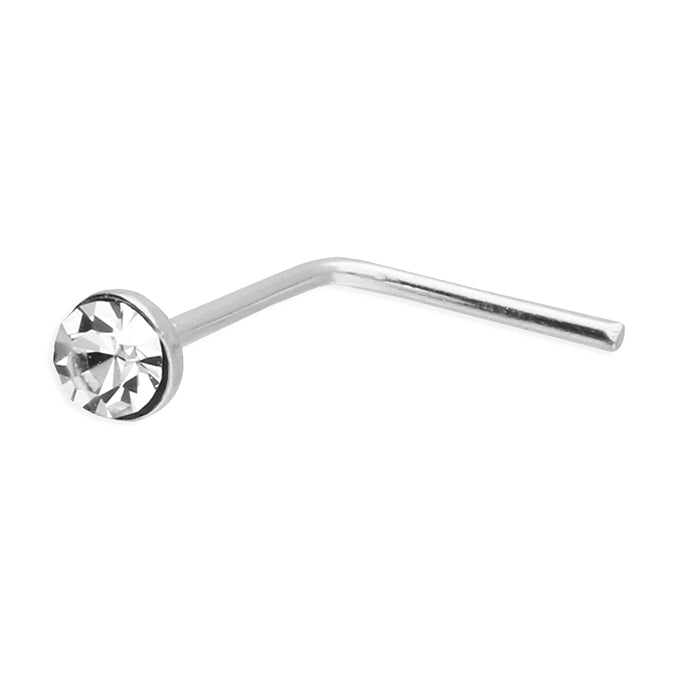 Sterling Silver Cubic Zirconia Nose Stud - Jewellery Hut