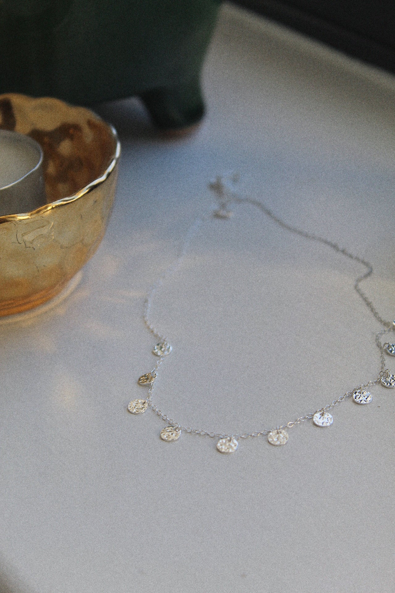Sterling Silver Disc Necklace - Jewellery Hut