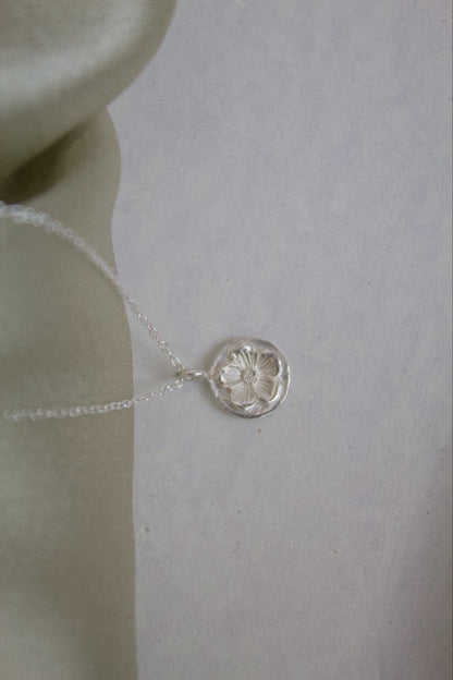 Sterling Silver Flower Necklace - Jewellery Hut