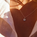 Sterling Silver Flower Pendant Necklace - Jewellery Hut
