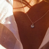 Sterling Silver Flower Pendant Necklace - Jewellery Hut