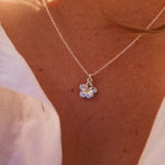Sterling Silver Flower Pendant Necklace - Jewellery Hut