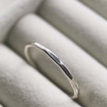 Sterling Silver Hammered Stacking Ring - Jewellery Hut