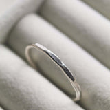 Sterling Silver Hammered Stacking Ring - Jewellery Hut