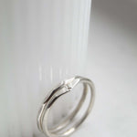 Sterling Silver Hammered Stacking Ring - Jewellery Hut