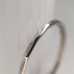 Sterling Silver Hammered Stacking Ring - Jewellery Hut