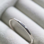 Sterling Silver Hammered Stacking Ring - Jewellery Hut