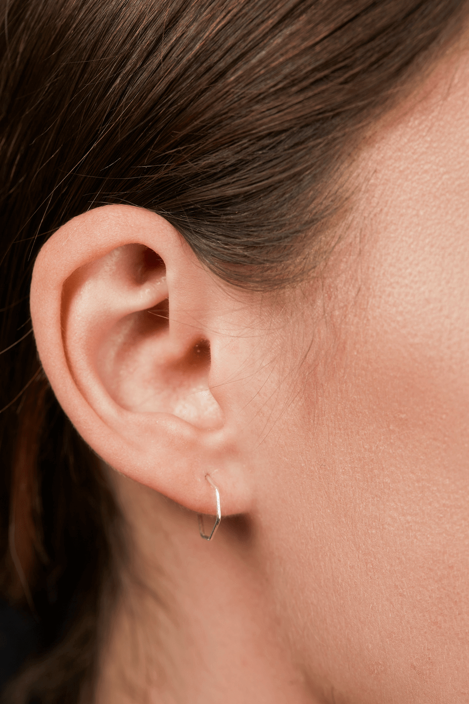 Sterling Silver Hexagon Hoops - Jewellery Hut