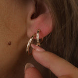 Sterling Silver Hinged Hoop Earrings - Jewellery Hut