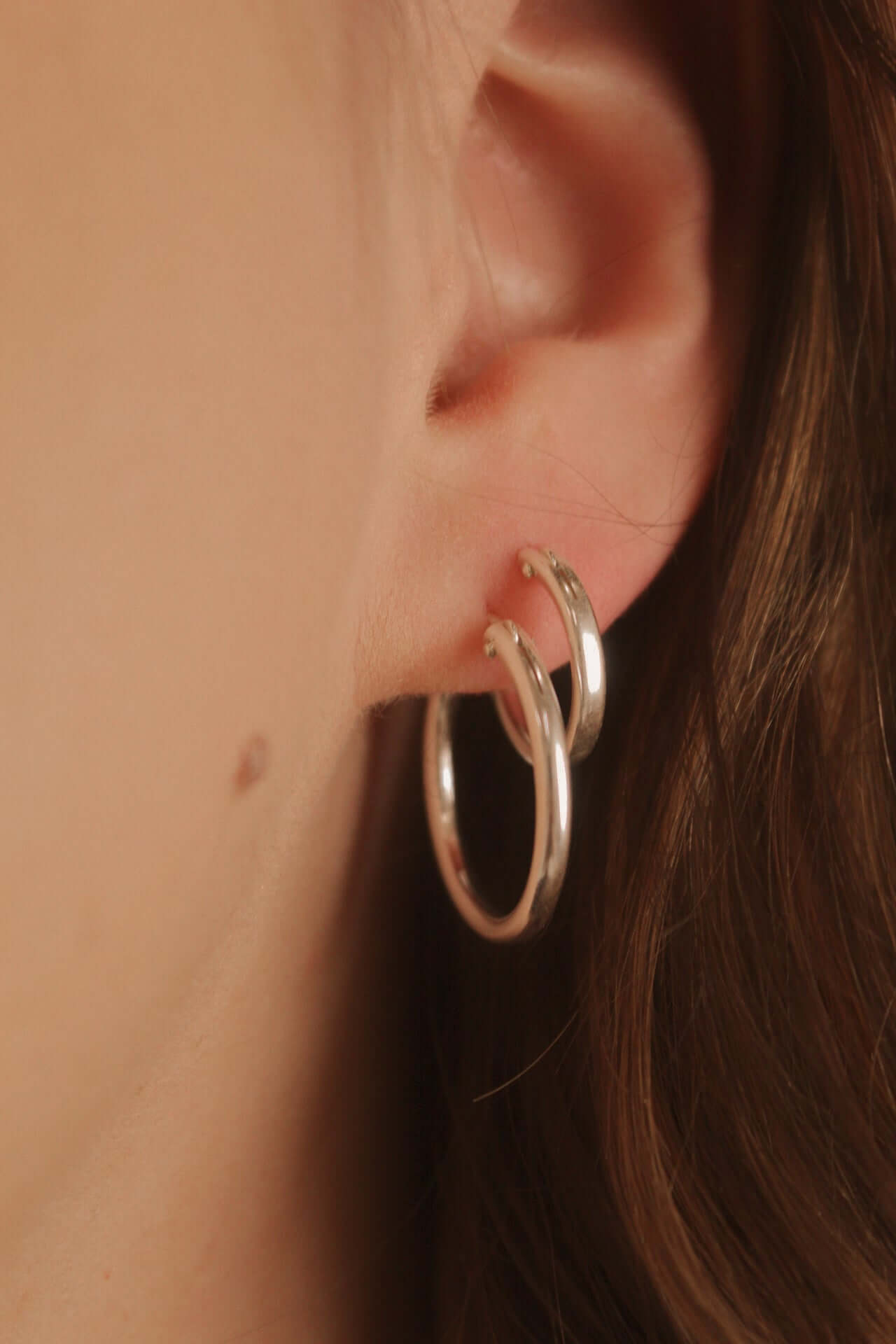 Sterling Silver Hinged Hoop Earrings - Jewellery Hut