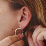 Sterling Silver Hinged Hoop Earrings - Jewellery Hut