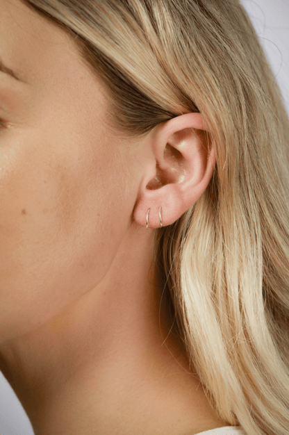 Sterling Silver Huggie Hoops - Jewellery Hut