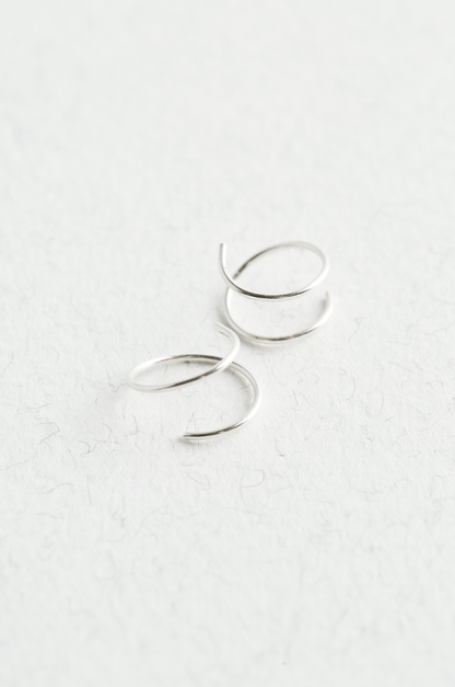 Sterling Silver Huggie Hoops - Jewellery Hut
