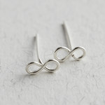 Sterling Silver Infinity Studs - Jewellery Hut