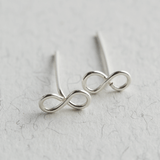 Sterling Silver Infinity Studs - Jewellery Hut