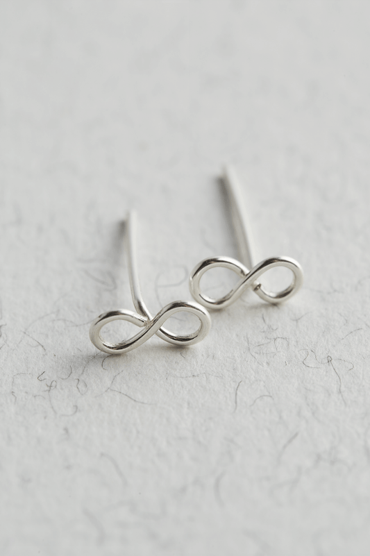 Sterling Silver Infinity Studs - Jewellery Hut