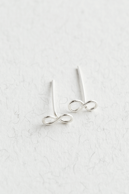 Sterling Silver Infinity Studs - Jewellery Hut