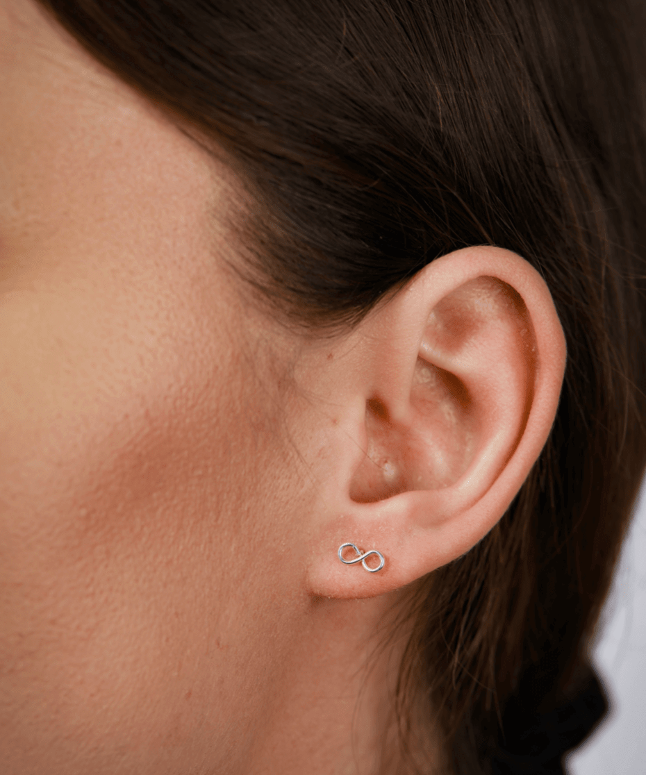 Sterling Silver Infinity Studs - Jewellery Hut