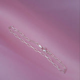 Sterling Silver Paper Clip Chain Bracelet - Jewellery Hut