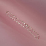 Sterling Silver Paper Clip Chain Bracelet - Jewellery Hut
