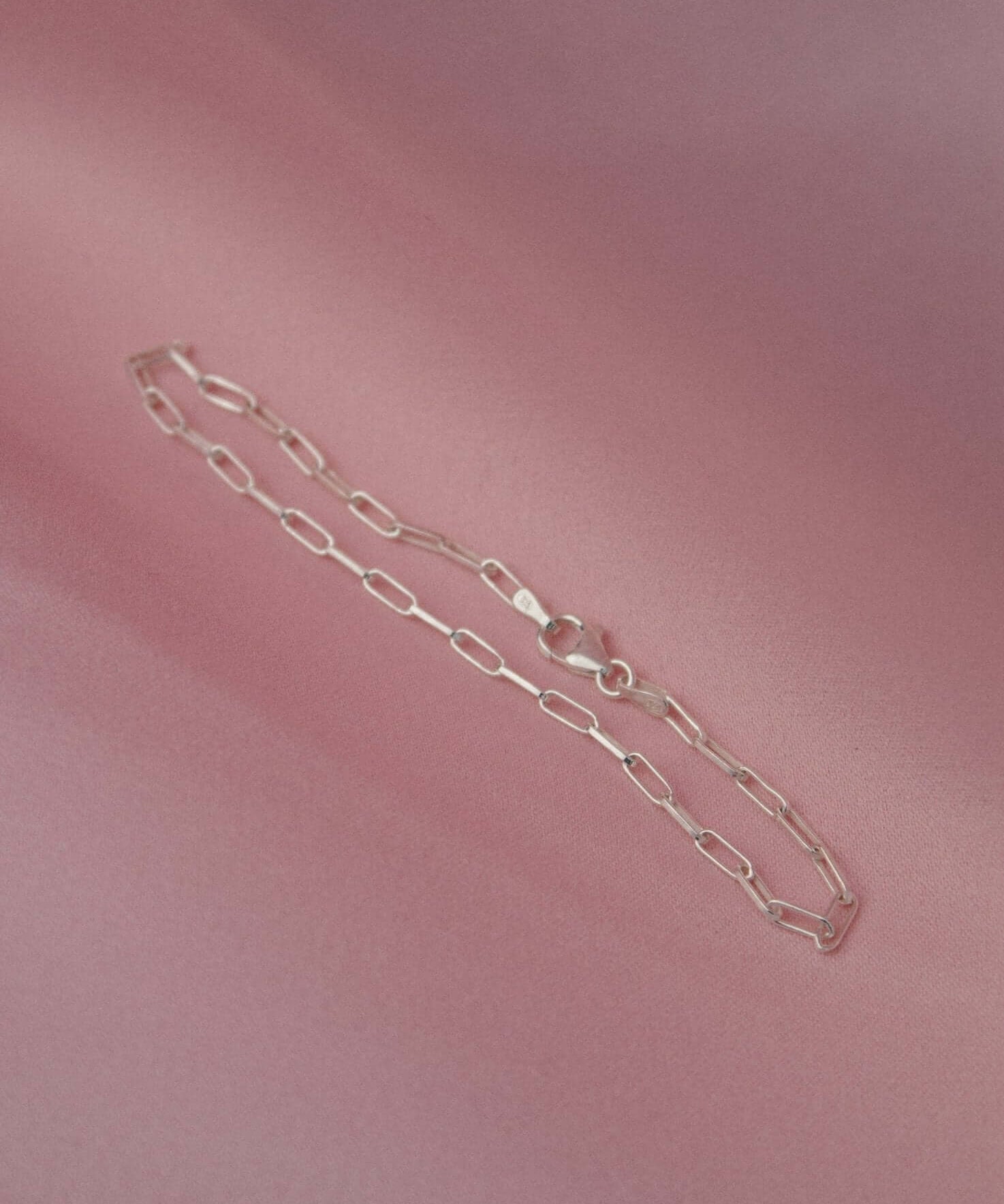 Sterling Silver Paper Clip Chain Bracelet - Jewellery Hut