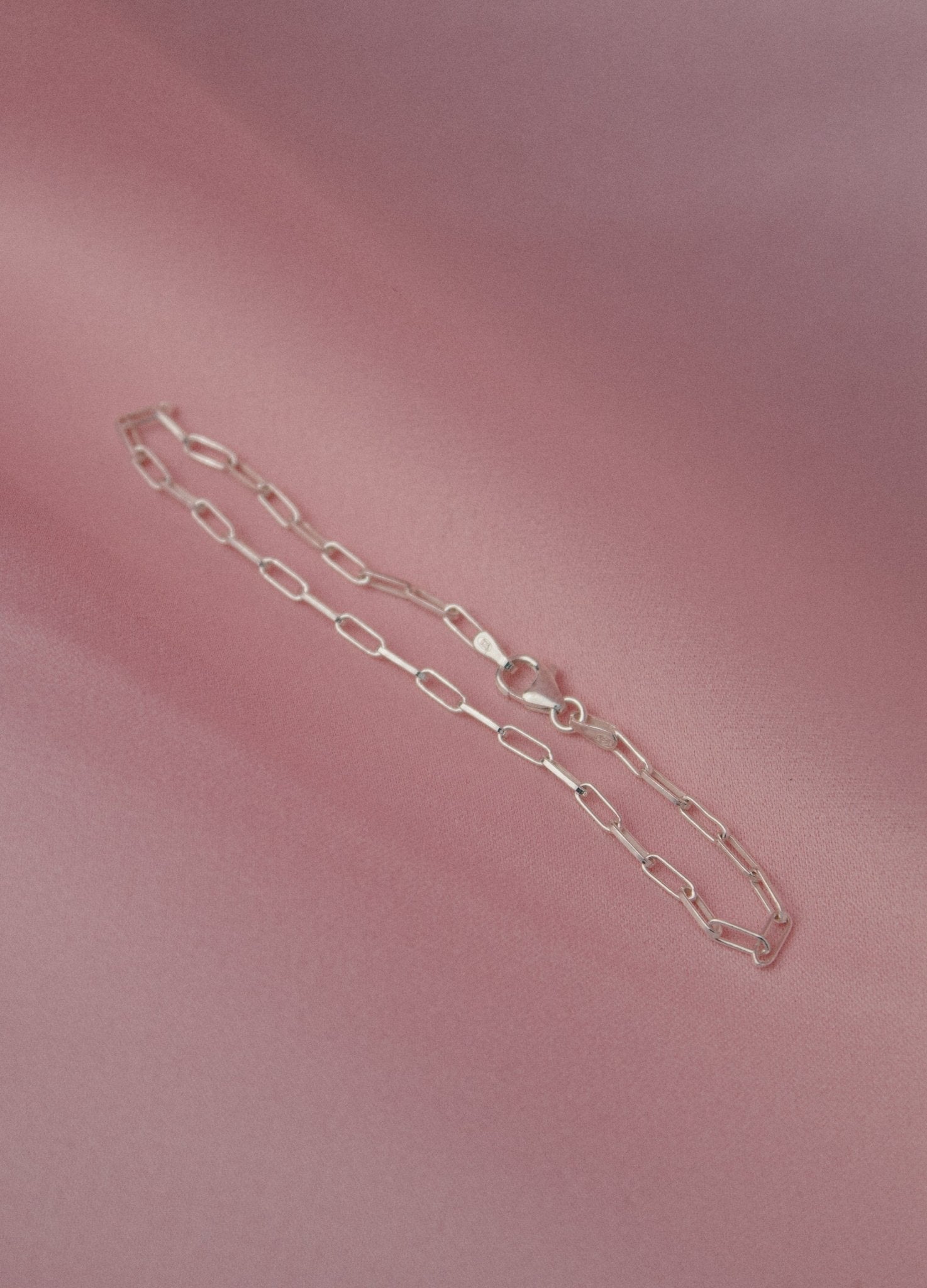 Sterling Silver Paper Clip Chain Bracelet - Jewellery Hut