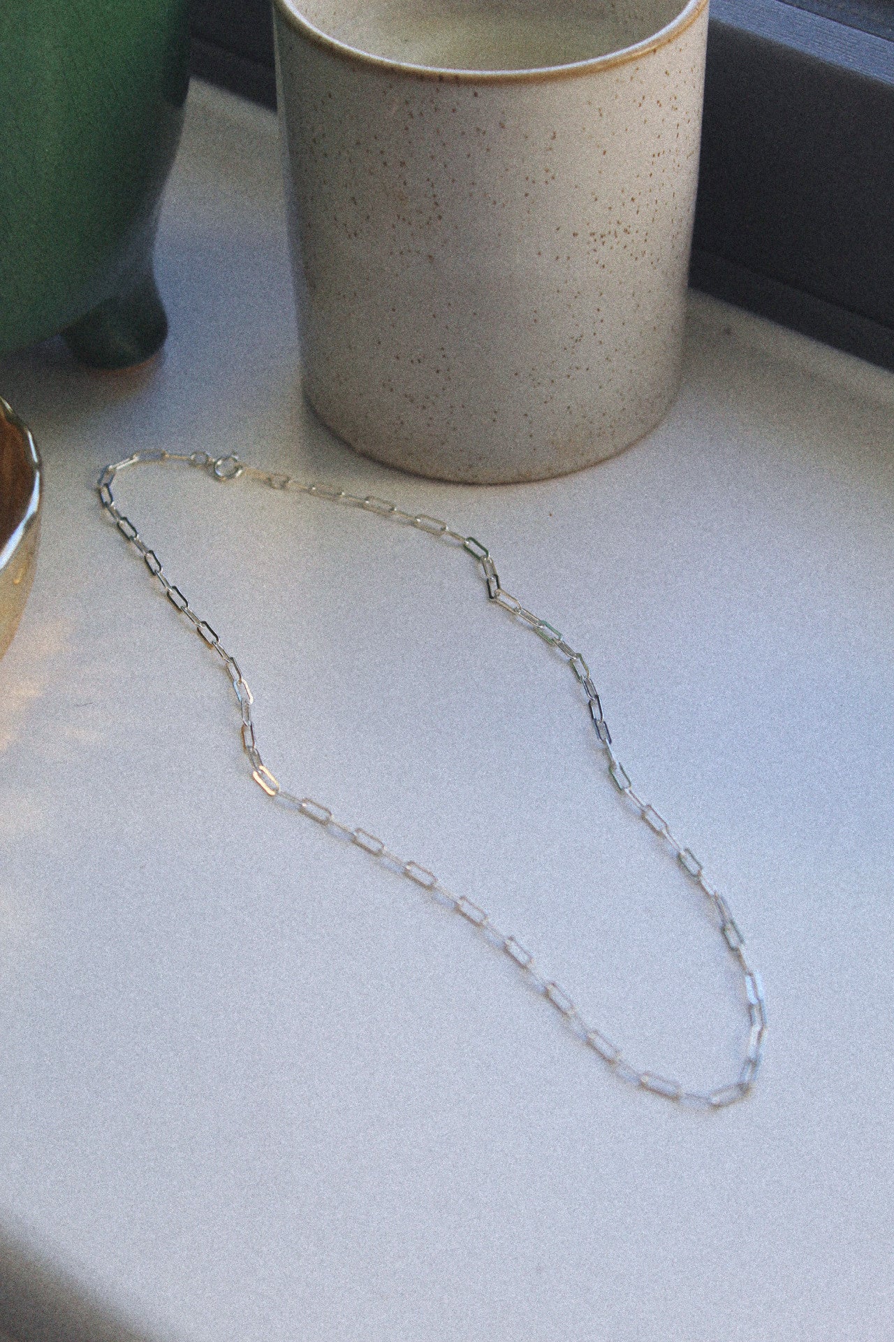 Sterling Silver Paperclip Chain Necklace - Jewellery Hut