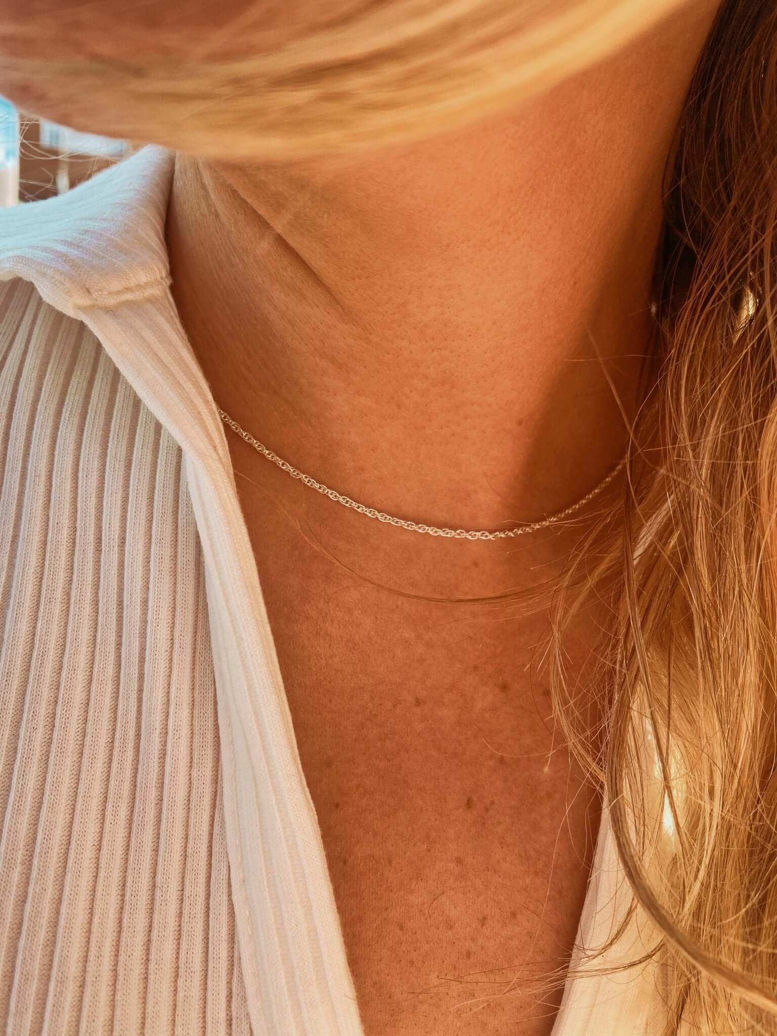 Sterling Silver Rope Necklace - Jewellery Hut