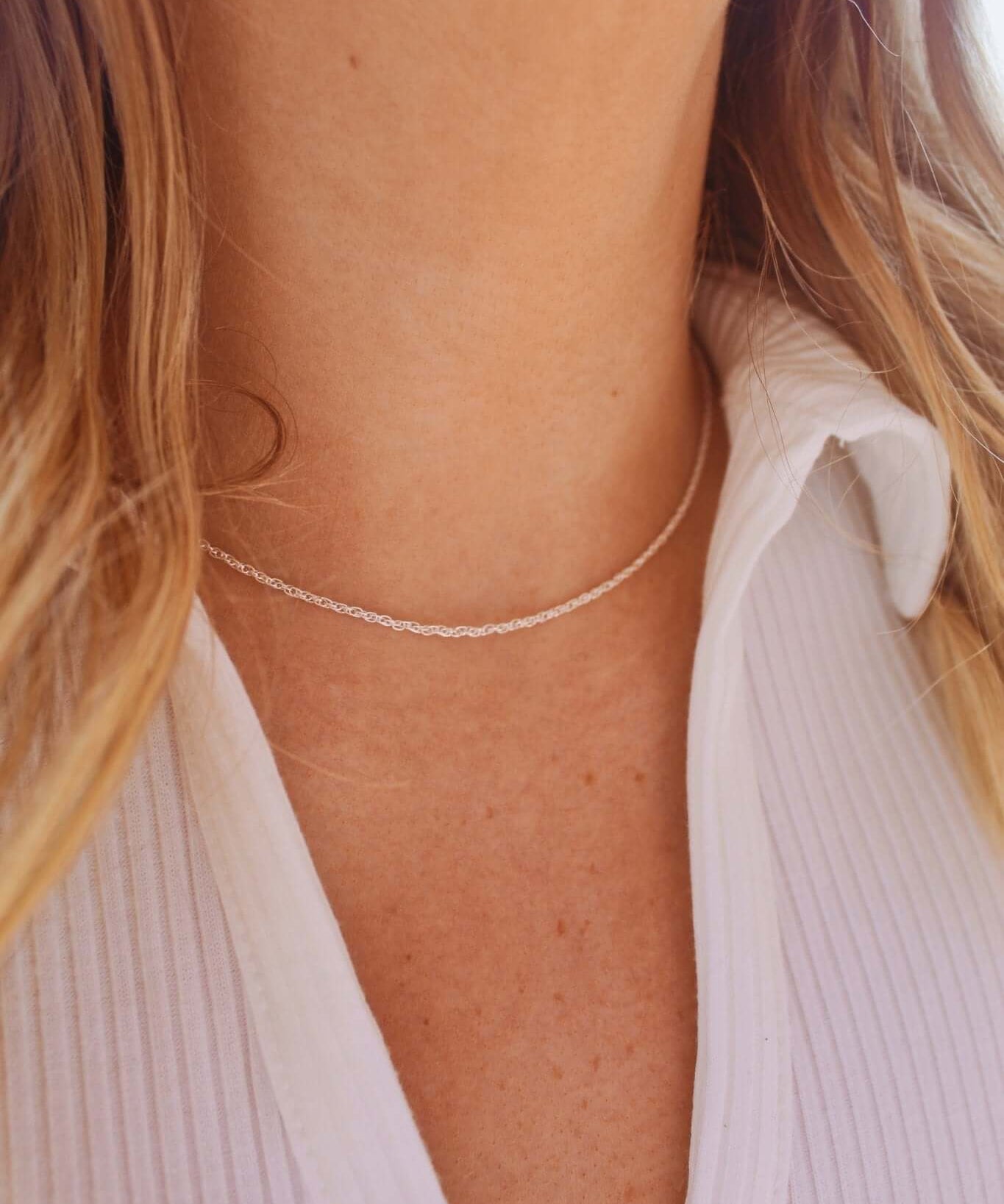 Sterling Silver Rope Necklace - Jewellery Hut