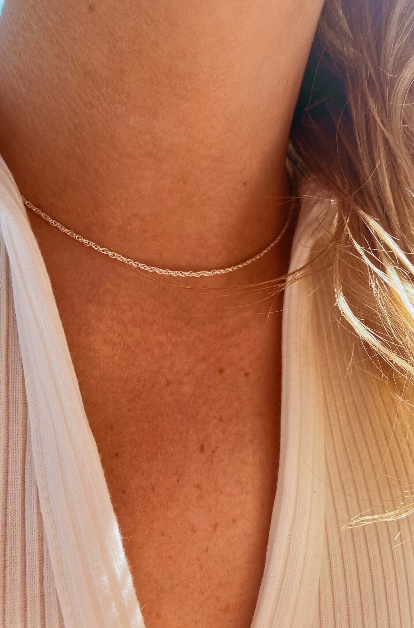 Sterling Silver Rope Necklace - Jewellery Hut