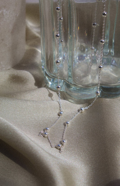 Sterling Silver Satellite Chunky Necklace - Jewellery Hut