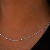 Sterling Silver Satellite Chunky Necklace - Jewellery Hut
