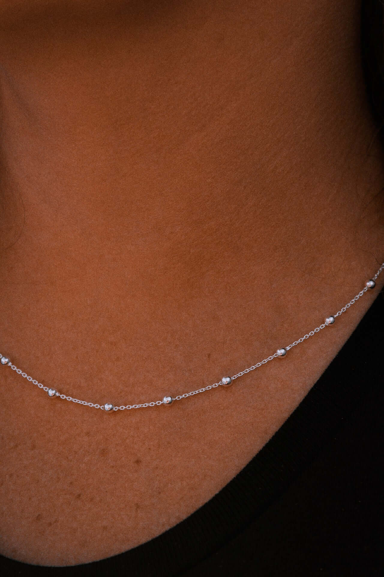 Sterling Silver Satellite Chunky Necklace - Jewellery Hut