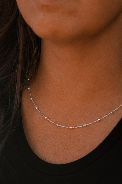 Sterling Silver Satellite Chunky Necklace - Jewellery Hut
