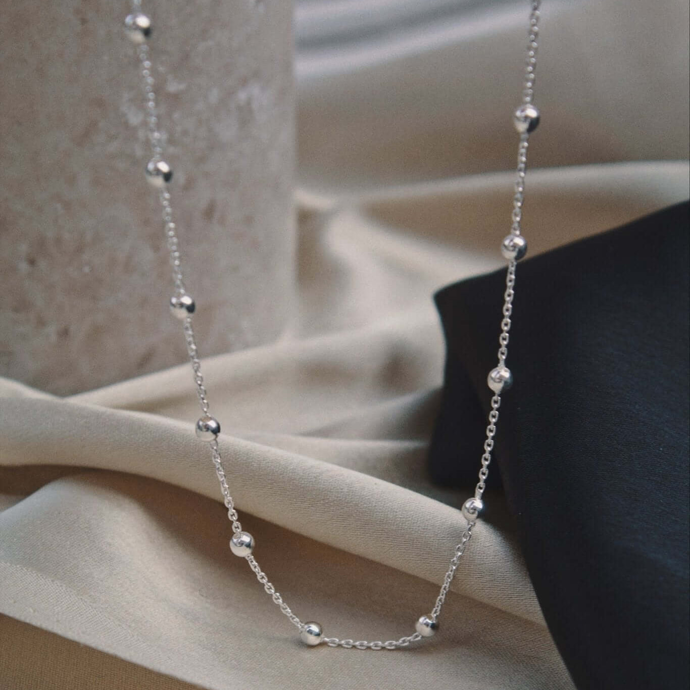 Sterling Silver Satellite Chunky Necklace - Jewellery Hut