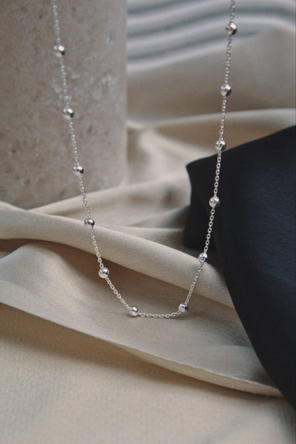 Sterling Silver Satellite Chunky Necklace - Jewellery Hut