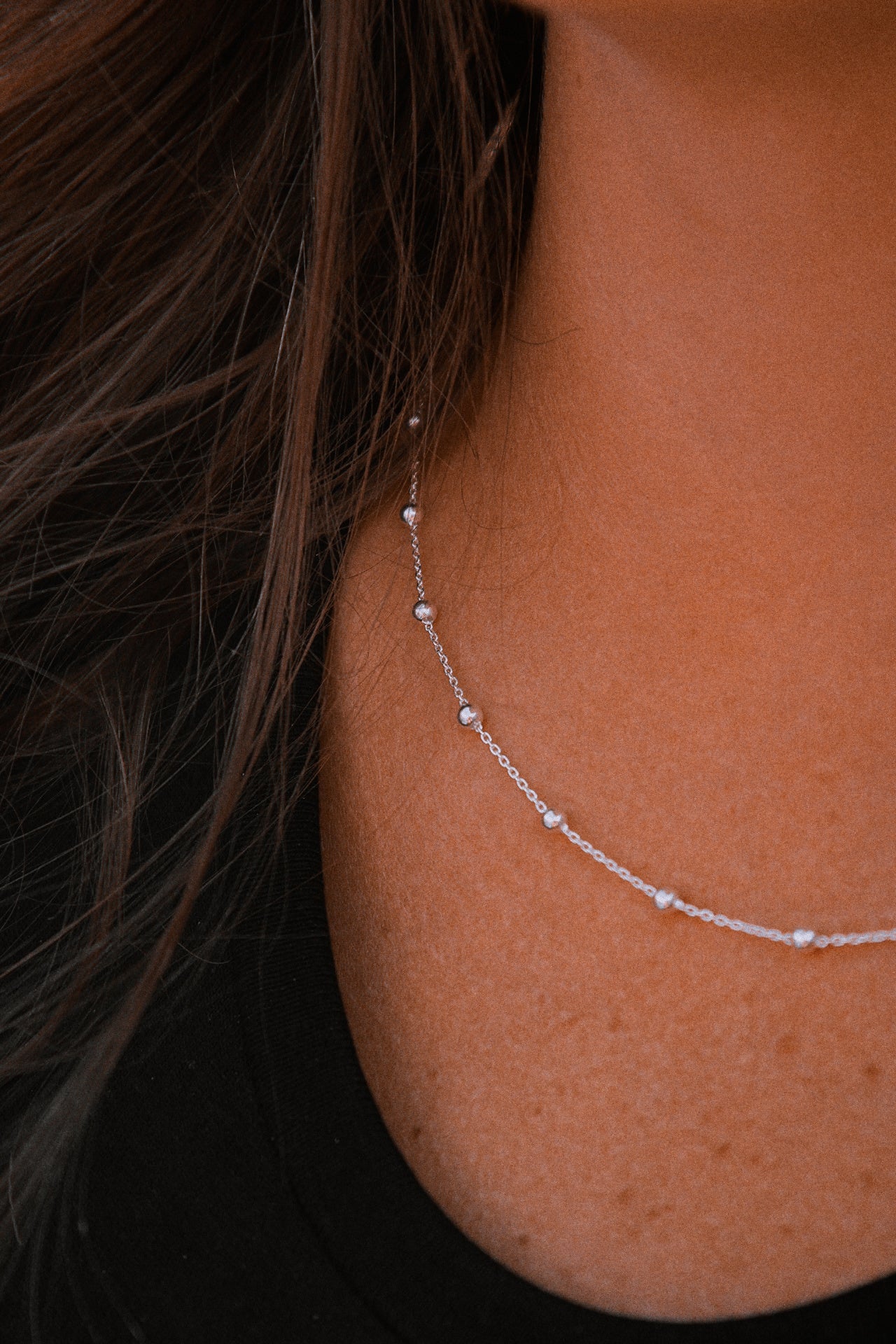 Sterling Silver Satellite Chunky Necklace - Jewellery Hut